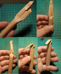 pliegues del cartucho