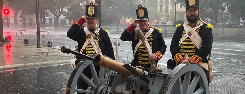 Cañoneando bajo la lluvia, 31 de Agosto