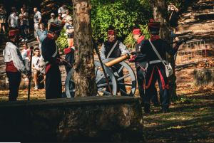 Carga de una salva en la Batalla de San Marcial
